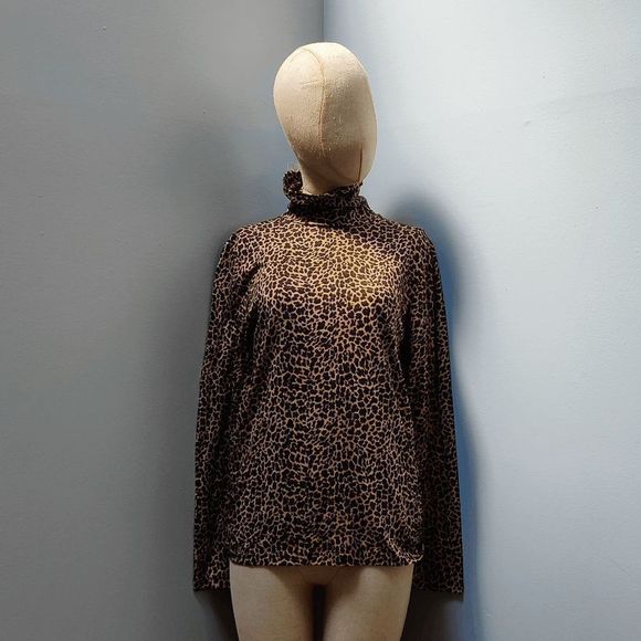J. Crew Sweaters - J. Crew Leopard Turtleneck - NWT